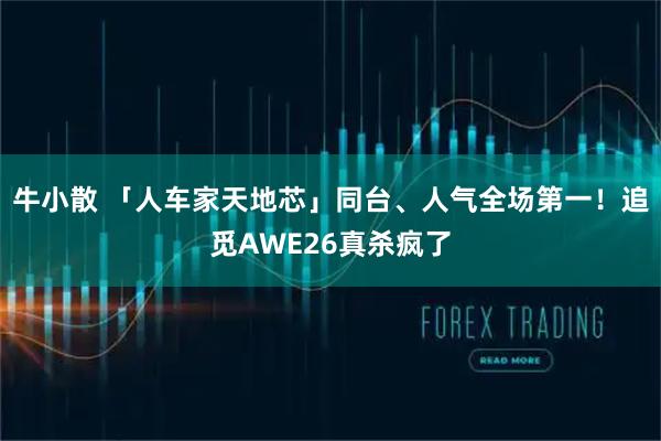 牛小散 「人车家天地芯」同台、人气全场第一！追觅AWE26真杀疯了