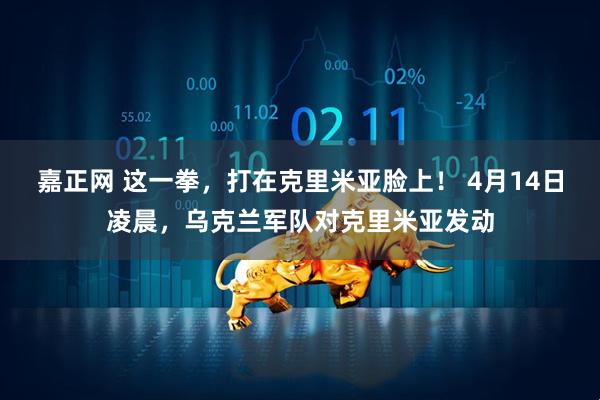 嘉正网 这一拳，打在克里米亚脸上！ 4月14日凌晨，乌克兰军队对克里米亚发动